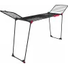 Wäscheständer VILEDA Infinity Flex Ultimate Teleskop — schwarz, beschichtetes Aluminium, 30 m Trockenfläche, faltbar, Rollen