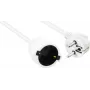 Stromverlängerungskabel helos 262878 CEE 7/7 (Stecker gewinkelt) auf CEE 7/7 (Kupplung gerade) 250V 16A 10m weiß