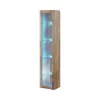 Vitrine Cama Meble VIGO 180 — Wandmontierte Glasvitrine, 1800×400×300 mm, Wotan Eiche
