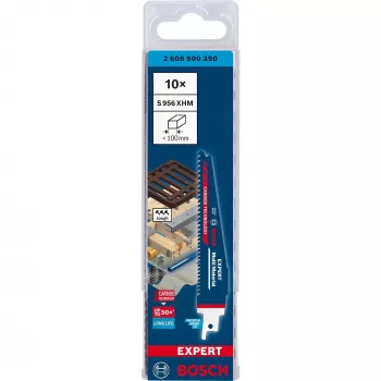 Bosch 2 608 900 390 Stich-/Dekupier-/Säbelsägeblatt Säbelsägeblatt Carbide 10 Stück
