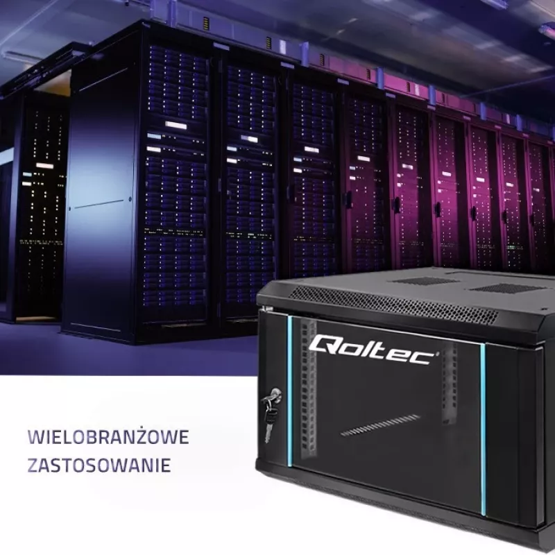 Qoltec 54462 RACK Schrank 19 | 6U | 600 x 370 x 450