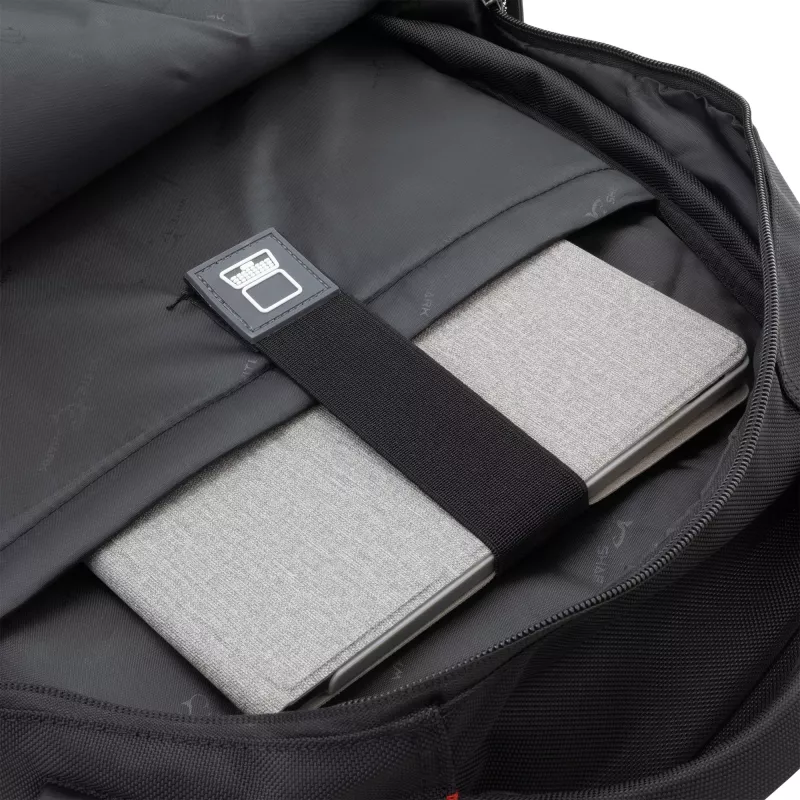 Rucksack White Shark VOYAGER GBP-012 — schwarz, strapazierfähiges wasserabweisendes Design