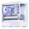 Jonsbo D200 weißes mATX Mid-Tower-Gehäuse mit gehärtetem Glas und Mini Temp-Anzeige