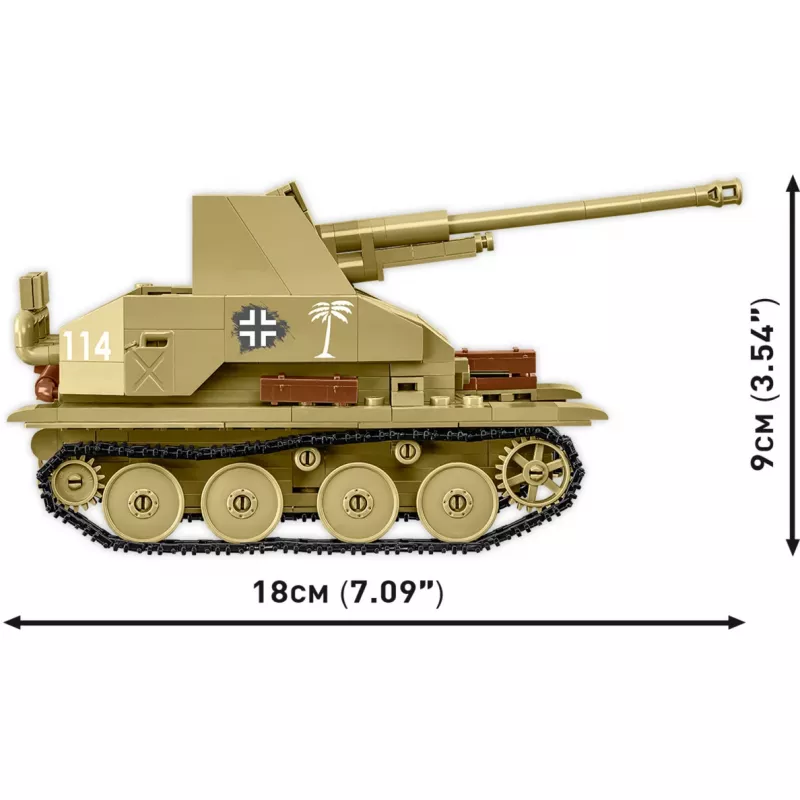Konstruktionsset Cobi Blocks Marder III – 486 Teile, militärisches Fahrzeugmodell