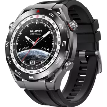 Huawei Watch Ultimate – Smartwatch mit Armband – hydriertes Nitrilkautschuk (HNBR) – Handgelenksumfang: 140–210 mm – Anzeige 3,8 cm (1,5 inch) – NFC, Bluetooth