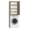 Badezimmer-Wandschrank top e shop POLA DD SONOMA, Eichenrahmen, wandmontiert, 4 Regale