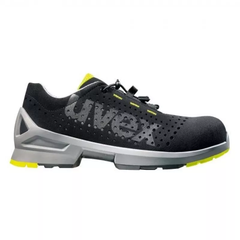 Sicherheitsschuhe Uvex 85438 Unisex Erwachsene Schwarz Lime Polyurethan Mikrovelours