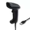 Hand-Barcodeleser QOLTEC 50863 — 1D/2D-Scanner, USB kabelgebunden, LED-Sensor, Schwarz, 5V, 1,8 m Kabel