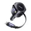Auto-Ladegerät Baseus Enjoyment Max 60W mit USB‑C- und Lightning-Kabeln, Dual-Port-Schnellladung