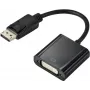 Renkforce RF-5771774 DisplayPort / DVI Adapter [1x DisplayPort Stecker - 1x DVI-Buchse 24+5pol.] Schwarz PVC-Mantel 15 cm (RF-5771774)