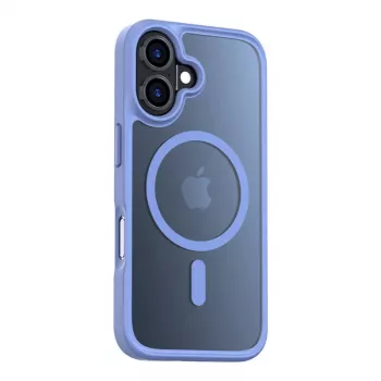 Torras Guardian Magnetic Series Handyhülle für iPhone 16, blau, magnetisch kompatibel, schlankes Profil