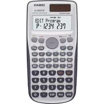 Wissenschaftlicher Taschenrechner Casio FX-3650PII Pocket Schwarz Silber