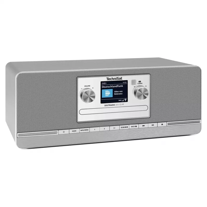 TechniSat DIGITRADIO 372 CD IR Internet Analog & digital Anthrazit, Silber