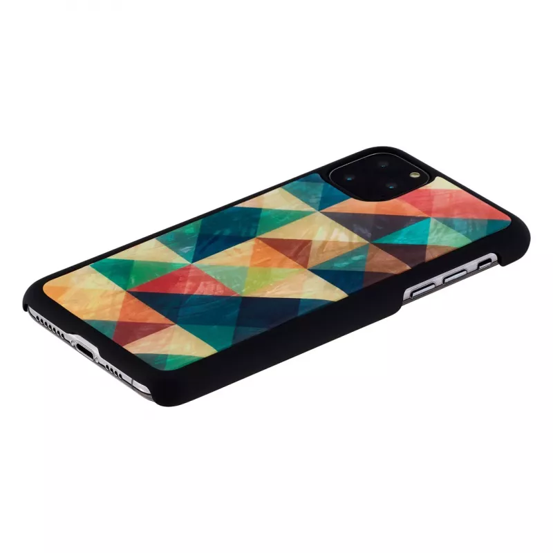 Smartphone-Hülle iKins für iPhone 11 Pro Max — Mosaic Schwarz Schutzhülle