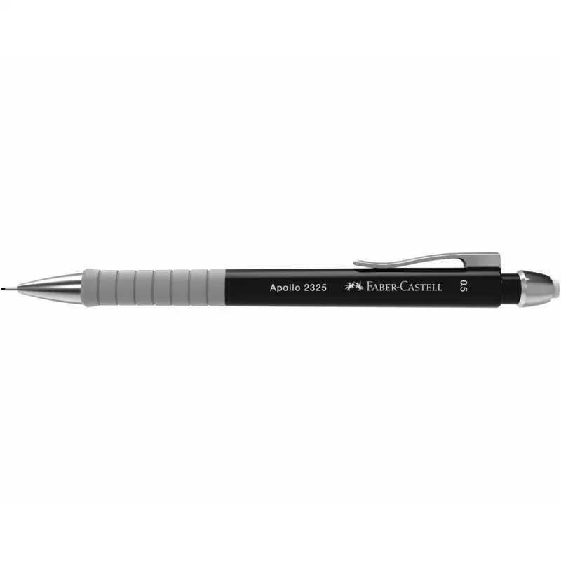 Druckbleistift Faber-Castell 232504 0,5 mm, runde Spitze, schwarz/grau, 1 Stück