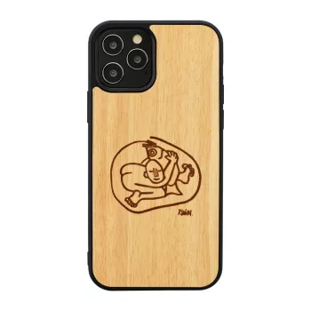 Handyhülle man and wood für iPhone 12 Pro Max — 'Kind Fisch'-Design