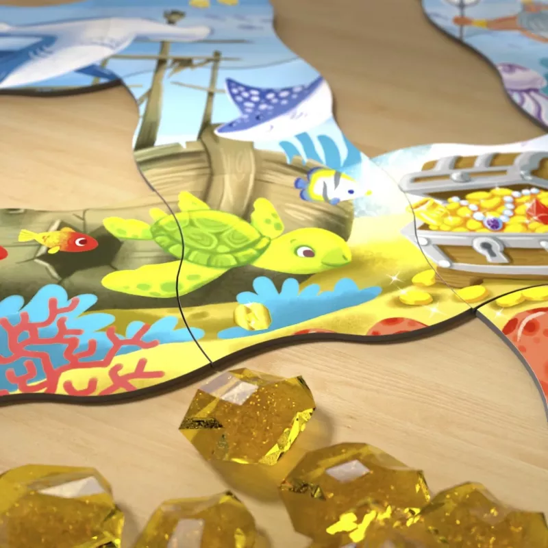Spiel trifft Puzzle - Schatzsuche im Ozean, Brettspiel