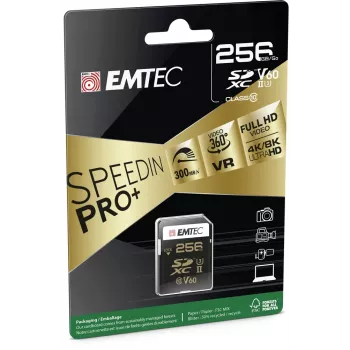 Speicherkarte Emtec 256GB SDXC UHS-II ECMSD256GUHS2V60