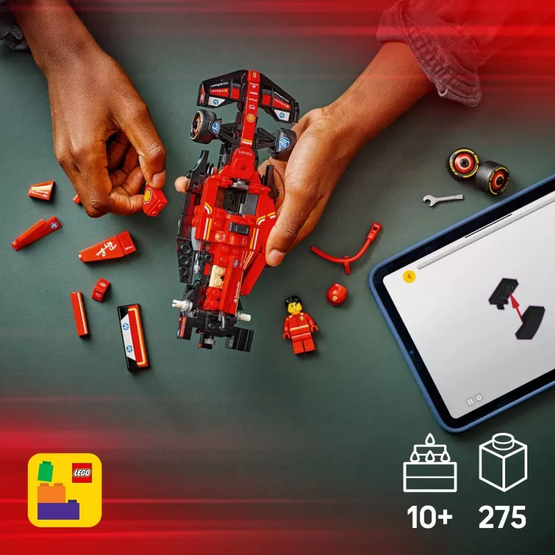 LEGO Speed Champions Ferrari SF-24 F1 Rennwagen-Set 77242 — 275 Teile, 1 Minifigur, 10+ Jahre