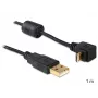 USB-Kabel DeLOCK USB 2.0 1 m Micro-USB B Schwarz