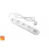 Intelligente Steckdosenleiste Denver SHP-300U 3 AC-Steckdosen Typ E 4 Weiß