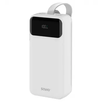 Powerbank SAVIO BA-11 Lithium-Ionen 3000 mAh, 3,7 V, USB-C x2, weiß