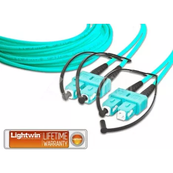 Lightwin LDP-50 SC-SC 4.0 OM3 Glasfaserkabel 4 m Aqua-Farbe (LDP-50 SC-SC 4.0 OM3)
