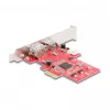 DeLOCK 90738 PCIe Firewire Adapter Intern IEEE 1394 Rot