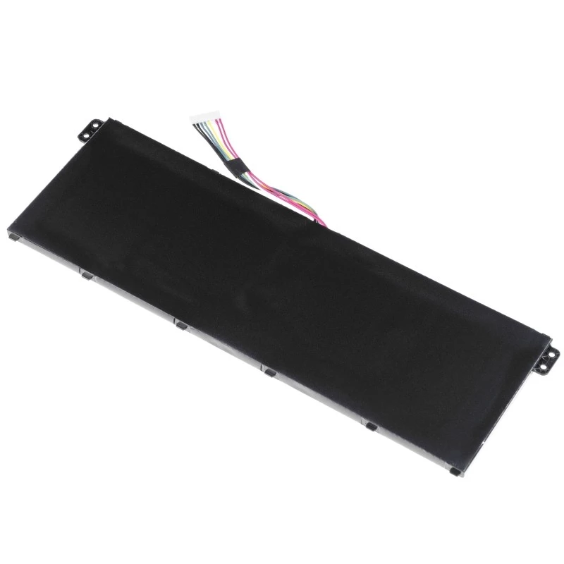 Battery Grün Cell AC52 für Acer Aspire E11 ES1-111M ES1-131 E15 ES1-512 Chromebook CB3-111 CB5-311, 11.4V 2200mAh Li-Ion, 3 Zellen, schwarz