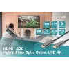 HDMI AOC Hybrid-Glasfaserkabel Digitus AK-330125-100-S