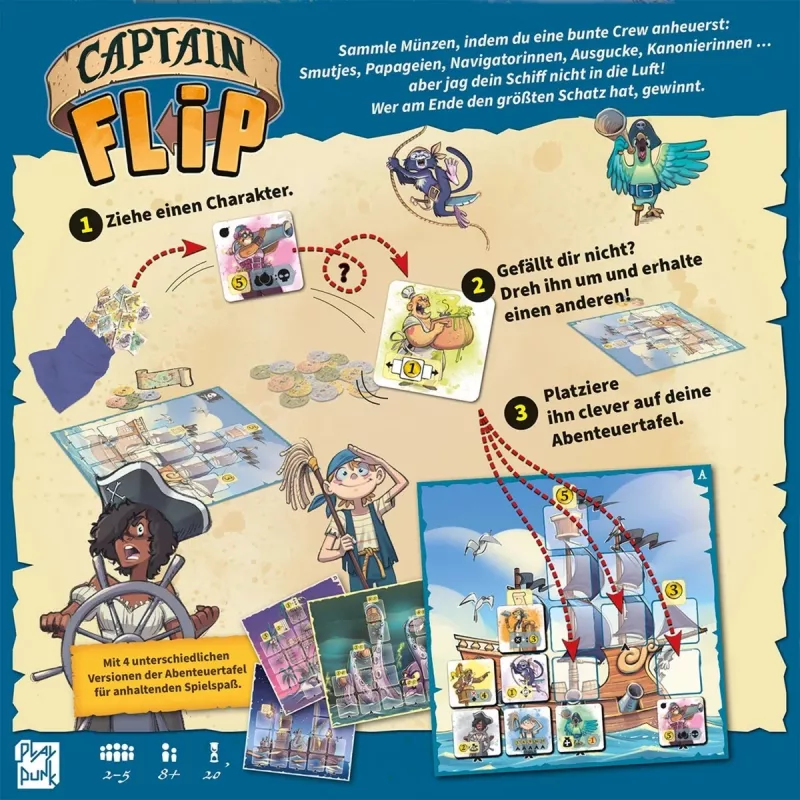 Captain Flip, Brettspiel