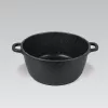 Maestro MR-4616C Topf mit Deckel 16 cm 1 l Schwarz