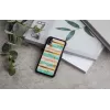 Smartphone-Hülle iKins für iPhone XS / iPhone XS Max – Pop Mint Schwarz