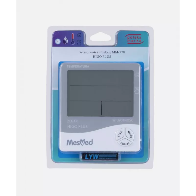 Digitales Hygrometer Mesmed MM-778 Higo Plus — Temperatur- und Feuchtigkeitsanzeige
