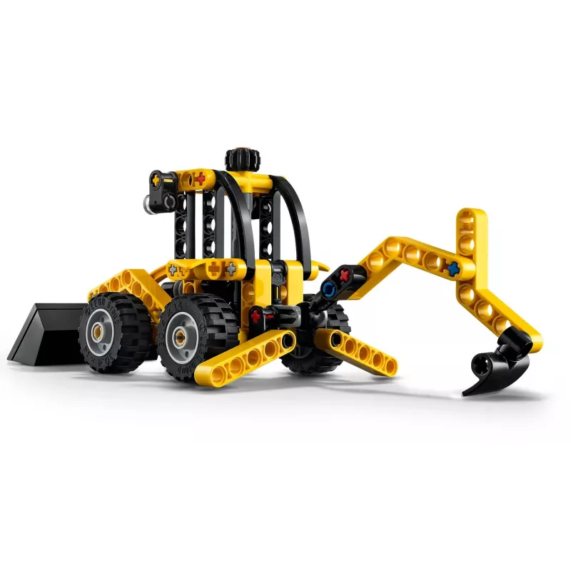 Konstruktionsset LEGO Technic Backhoe Loader 42197 — Knicklenkung, funktionierender Lader, 104 Teile, empfohlenes Alter 7+