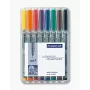 Marker Staedtler 316 WP8 Schwarz Blau Braun Grün Orange Rot Violett Gelb