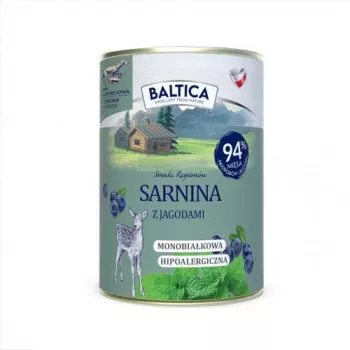 BALTICA regional flavours Reh mit Beeren - Nassfutter für Hunde - 400g