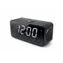 Weckerradio Muse M-192 CR — Digitaluhr, FM-Tuner, 1,8-Zoll-LED-Anzeige, schwarzes Holz, AC 100–240V, AAA-Backup
