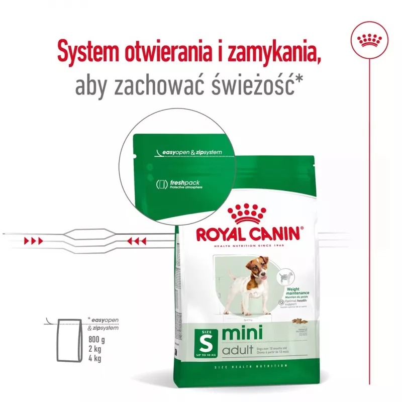 Trockenfutter für Hunde Royal Canin Adult Mini S 8 kg — Komplettnahrung für kleine ausgewachsene Hunde
