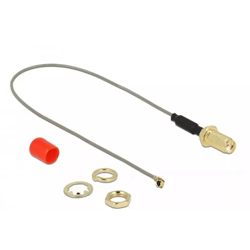 Koaxialkabel DeLOCK 89833 0,2 m SMA MHF Grau