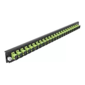 Splice Box Frontplatte DeLOCK 19 Zoll 24 Port SC Simplex limettengrün
