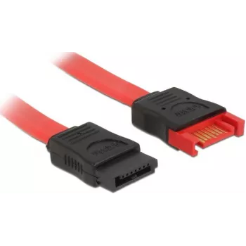 SATA-Kabel DeLOCK 83952 0,2 m SATA 7-polig Schwarz Rot