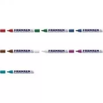 Franken Marker ZKM 09, weiße Tinte, Keilspitze 2–5 mm, hohe Deckkraft