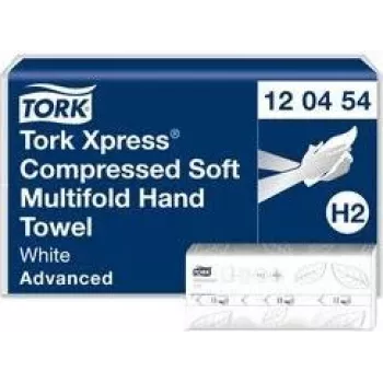 Papierhandtücher Tork H2 Advanced Interfold 2-lagig — 2400 Blatt (MPN 120454)
