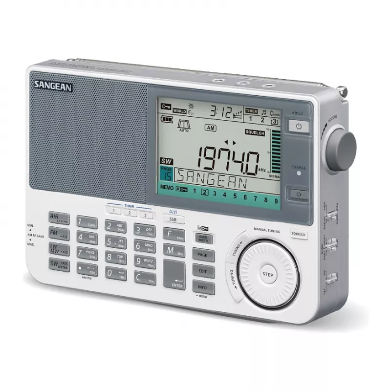 Tragbares Radio Sangean ATS-909 X2 — weiß — AM FM SW digitaler Tuner