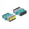 LWL-Koppler DeLOCK 86895 SC Duplex Buchse-zu-Buchse Multimode Aqua