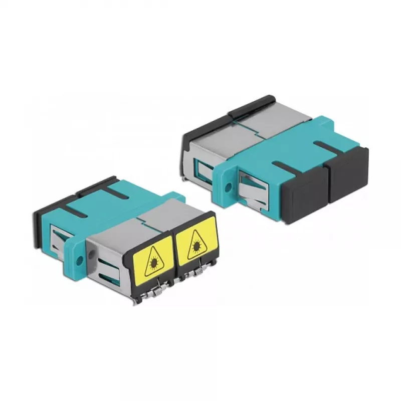 LWL-Koppler DeLOCK 86895 SC Duplex Buchse-zu-Buchse Multimode Aqua