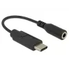 Delock Audio-Adapter - 24 pin USB-C (M) auf Miniklinke Stereo 3,5 mm (W)