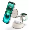 Kabelloses USB-Ladegerät Belkin Qi2 WIZ040KQSD — 25 W, USB-Stromversorgung, 1,5 m Kabel, weiß, für Smartphone Smartwatch Kopfhörer Fitness-Tracker