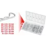 Kotflügelstift-Set KS Tools 970.0060 — 150 Stück, Durchmesser 1,8×33 bis 3,9×75 mm